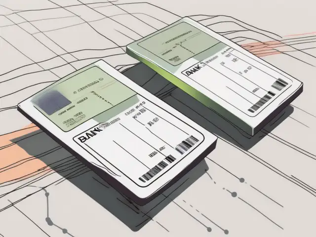 A fake and a real bank slip side by side