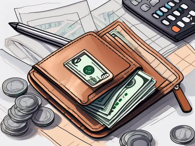 A wallet with various currency notes and a contract