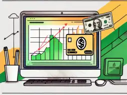 A computer screen displaying a financial status chart